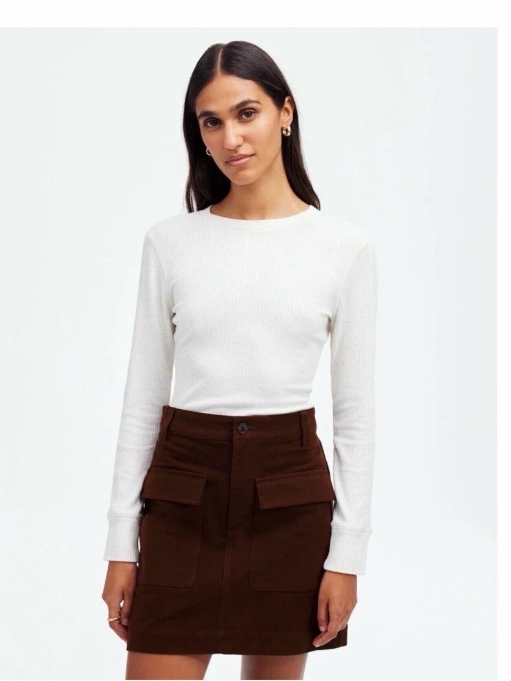 Madewell Utility Mini Skirt in Moleskin